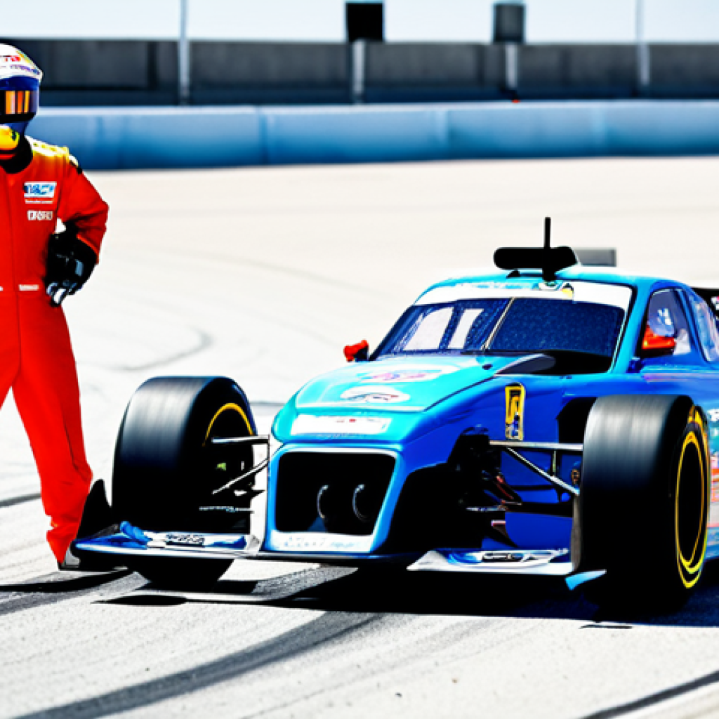 RC카와 관련된 인기 프로그램 - **Prompt:** "A professional RC car racer, fully clothed in racing attire, holding a detailed RC car ...