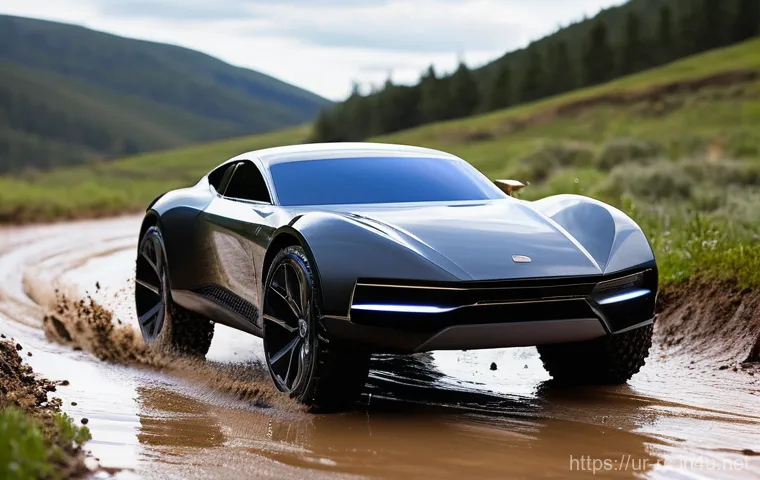 RC카의 신기술 적용 사례 - **Prompt 1: The Apex of Control and Durability**
"A sleek, futuristic remote-control car, made o...